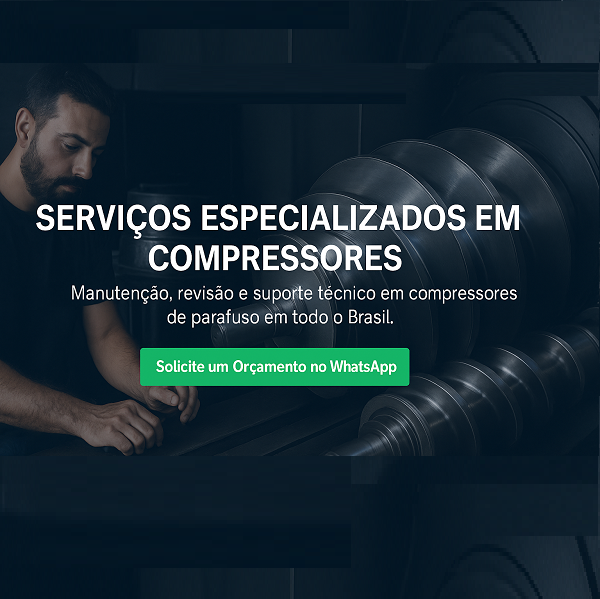 Serviço especializado compressor parafuso